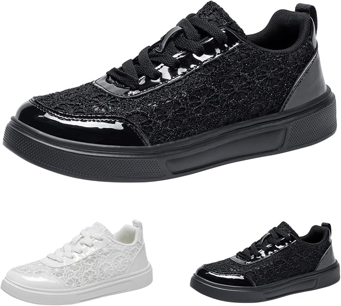 Elena™ | Baskets Élégantes en Dentelle Fleurie