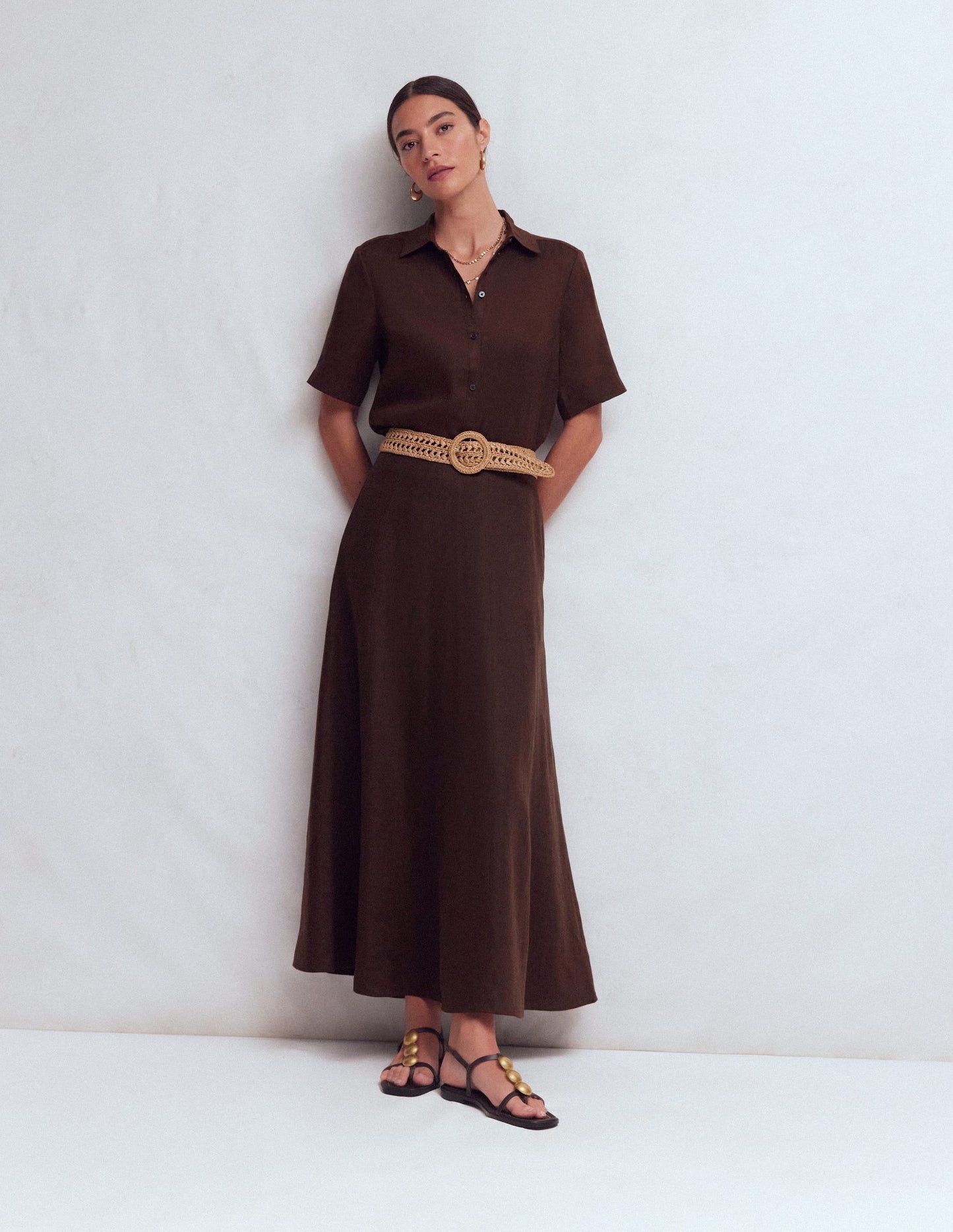 Jupe longue Miriam en Lin