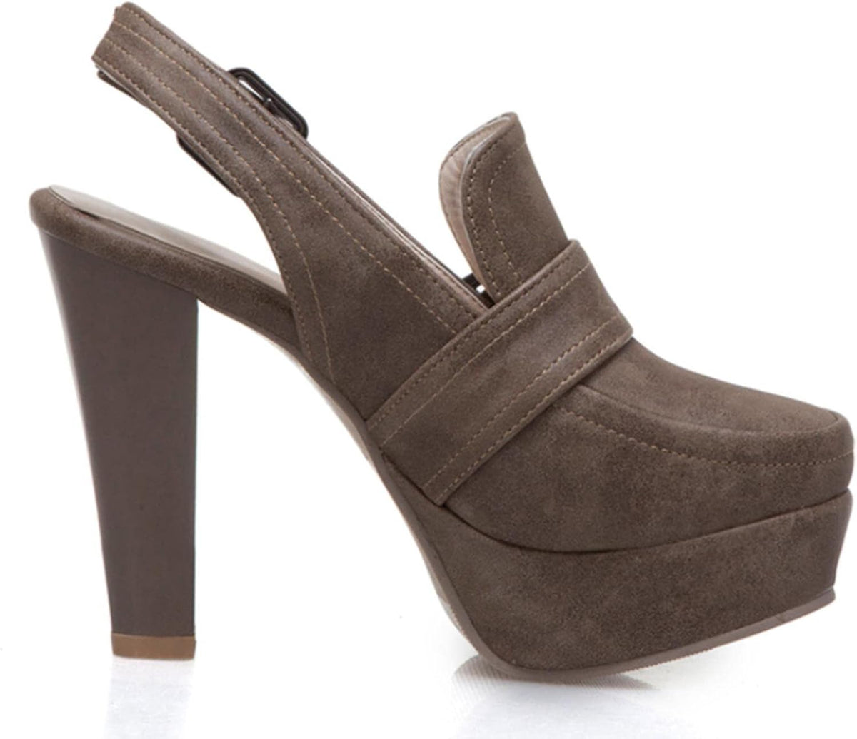 Monroe | Escarpins Slingback Vintage à Plateforme