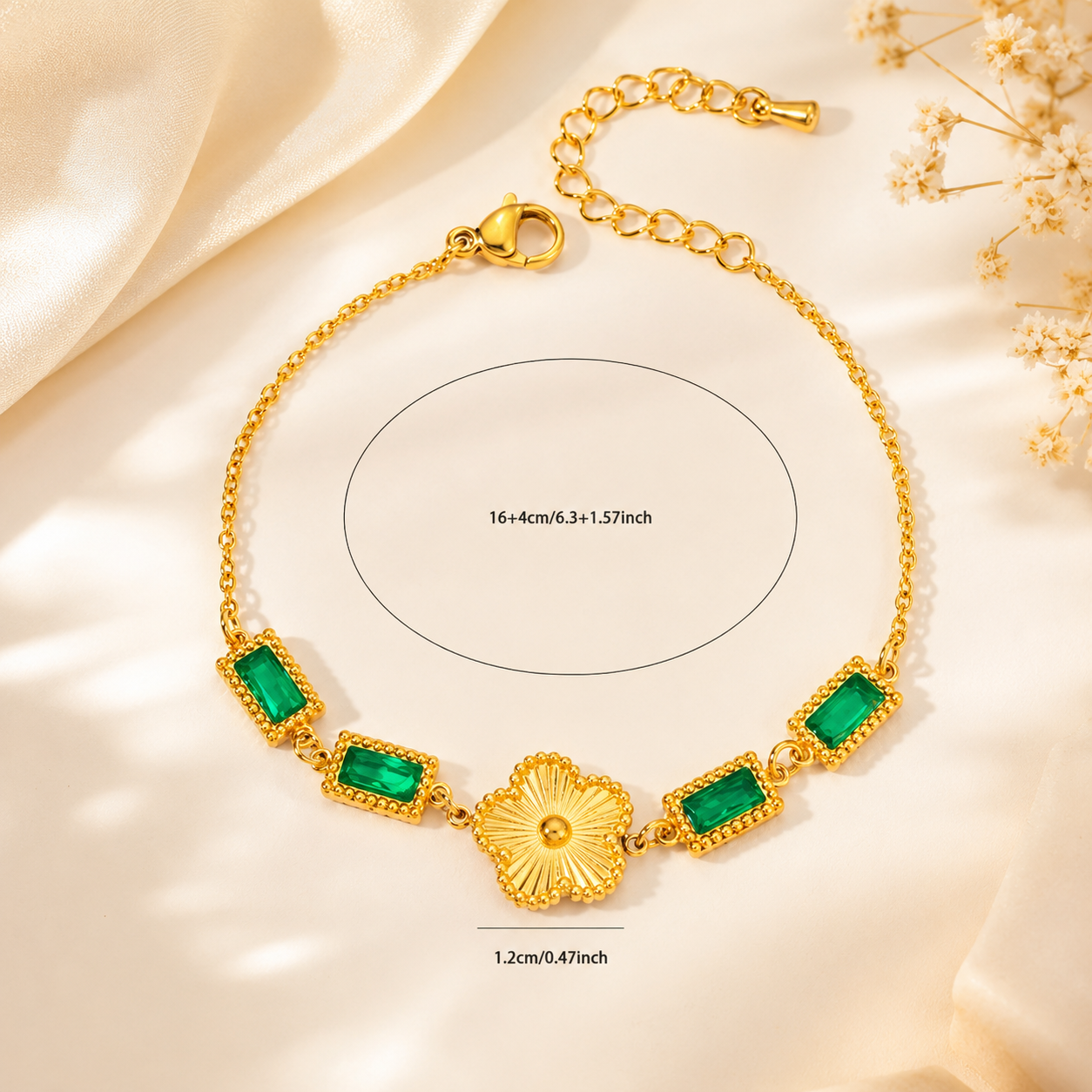Bracelet Émeraude Fleur™