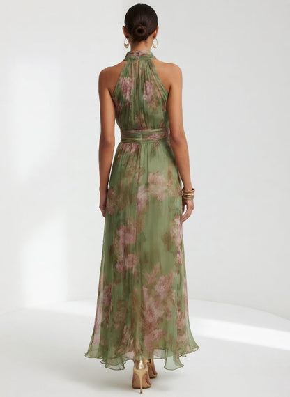 Robe Longue Florale élégante aérienne