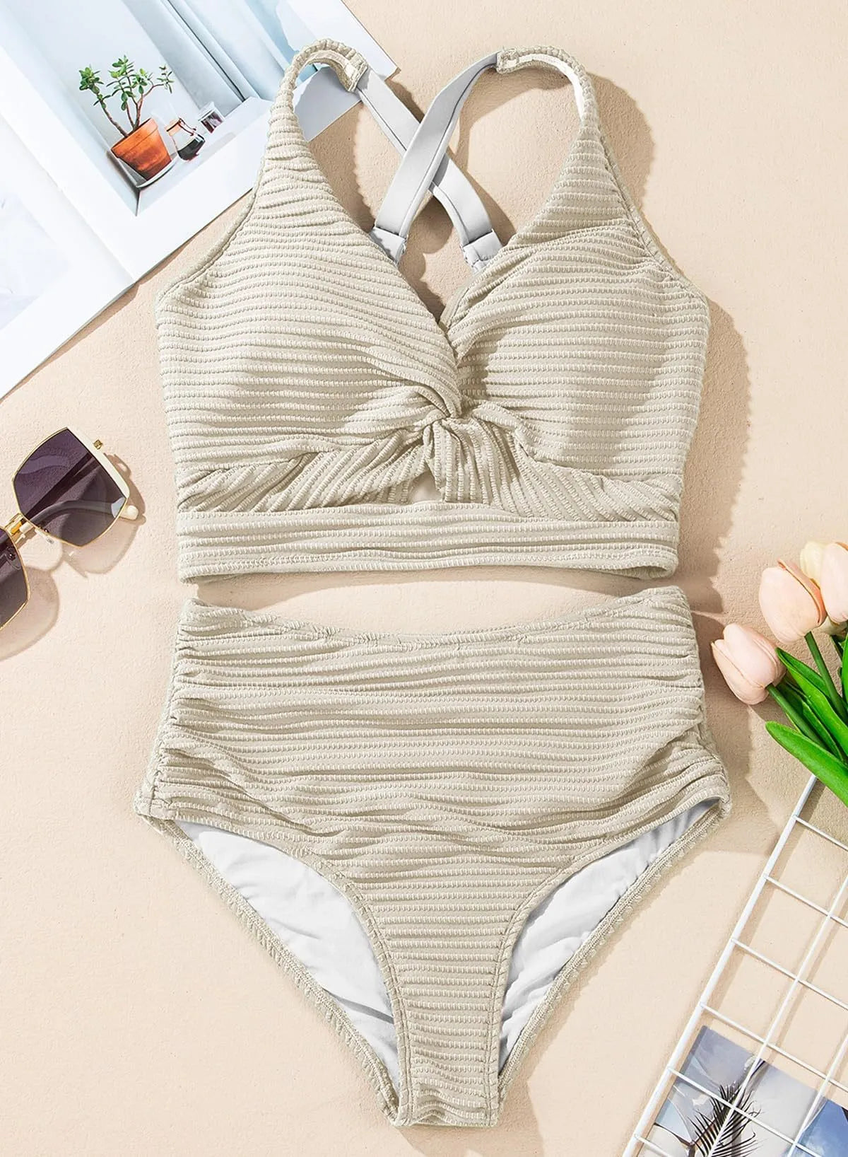 Isla Sculpt™ – Bikini Taille Haute Effet Sculptant