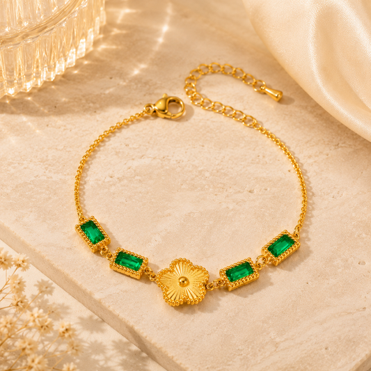 Bracelet Émeraude Fleur™