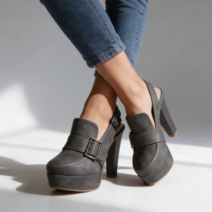 Monroe | Escarpins Slingback Vintage à Plateforme